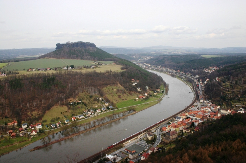 Sächsische Schweiz - Blick von der Festung Koenigstein