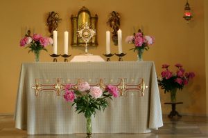 Eucharistische Anbetung in der Klosterkirche in Goppeln Eucharistische Anbetung in der Klosterkirche in Goppeln